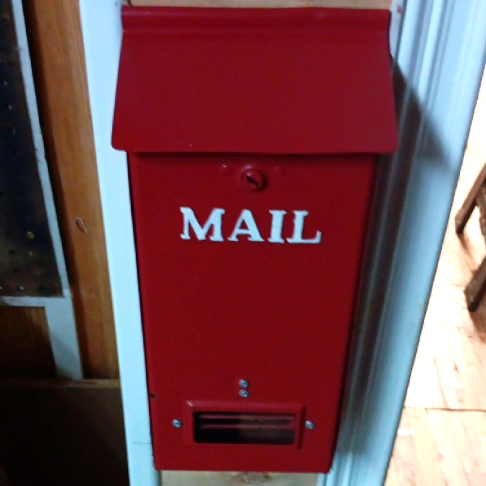 Vintage Refurbished Metal Mailbox With ID Window